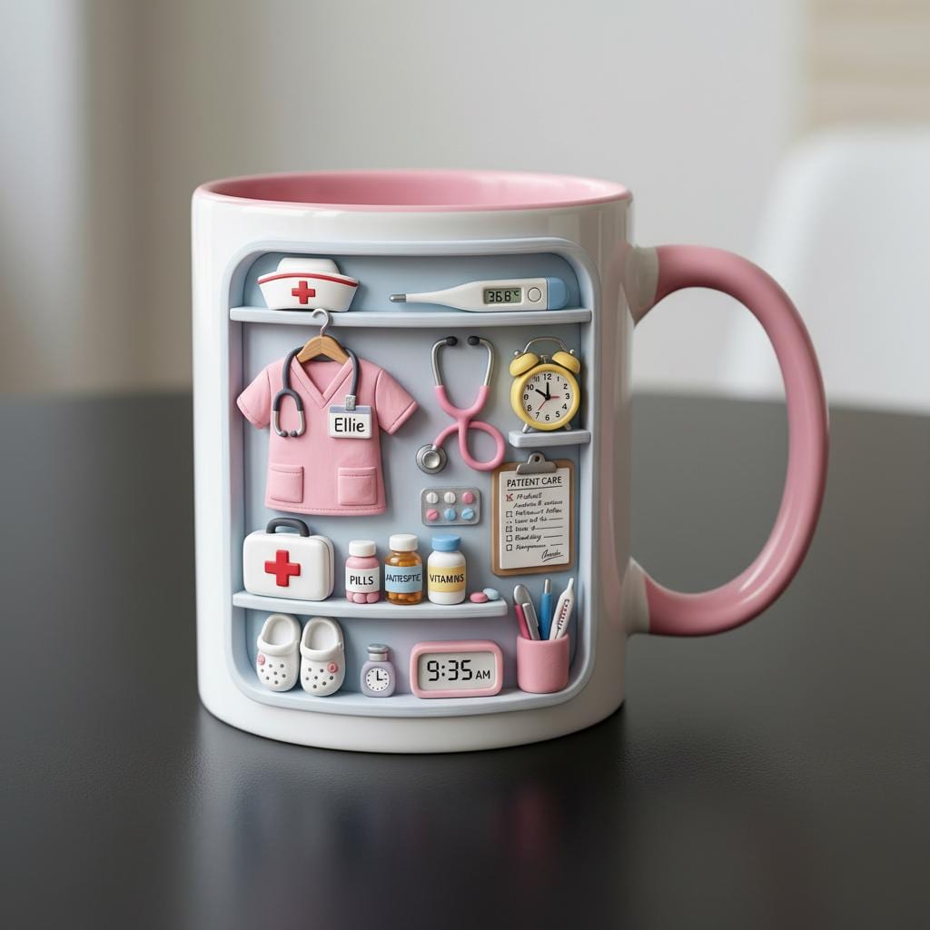 Custom Name Doctor Mug, Personalized Medical Gift, Mom/Dad Appreciation Coffee Cup, Nurse & Physician Mugs - image 4