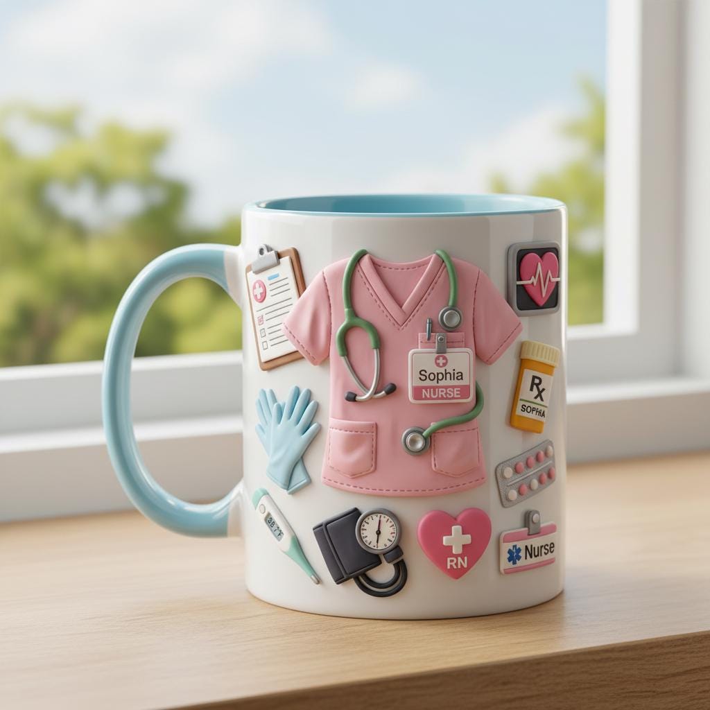 Custom Name Doctor Mug, Personalized Medical Gift, Mom/Dad Appreciation Coffee Cup, Nurse & Physician Mugs - image 3