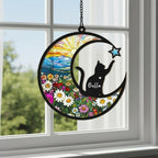 Personalized Cat Memorial With Cat Suncatcher, Custom Loss Of Cat Sympathy Gift, Cat Memorial Gift, Gift For Cat Lovers - image 4