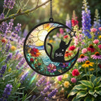 Personalized Cat Memorial With Cat Suncatcher, Custom Loss Of Cat Sympathy Gift, Gift For Cat Lovers, In Loving Memory, Pet lover Gift - image 4