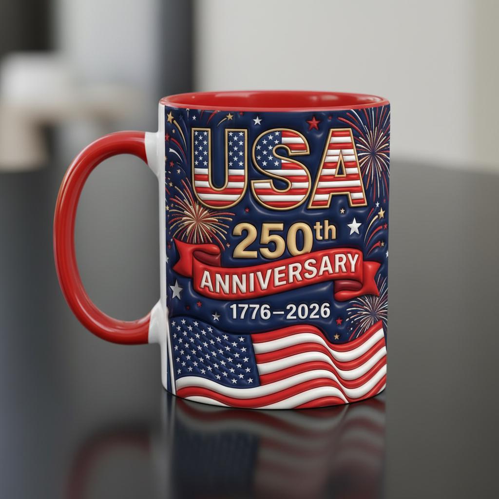 Personalized 250th Anniversary United States Mug, Descendant of a Patriot 1776–2026 Coffee Cup, Historic American Heritage Gift - image 3