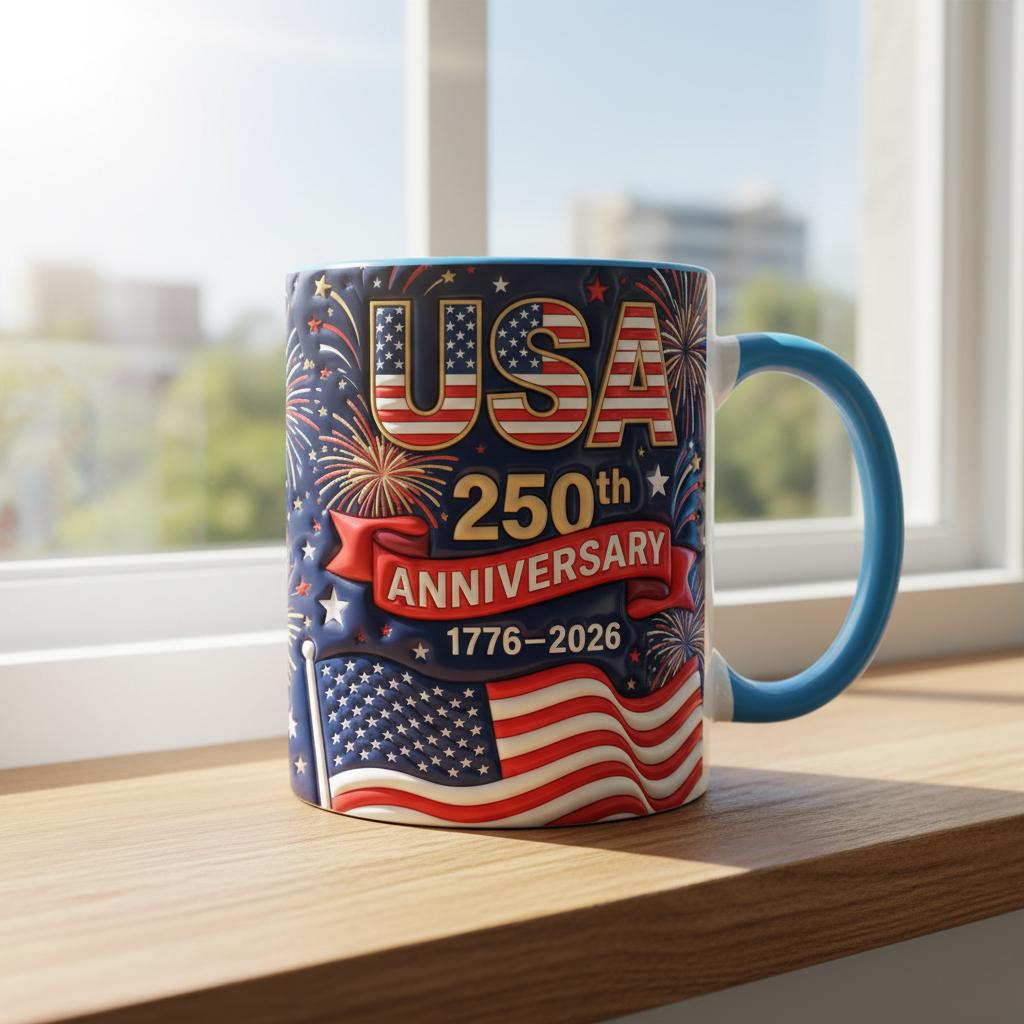 Personalized 250th Anniversary United States Mug, Descendant of a Patriot 1776–2026 Coffee Cup, Historic American Heritage Gift - image 2