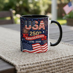 Personalized 250th Anniversary United States Mug, Descendant of a Patriot 1776–2026 Coffee Cup, Historic American Heritage Gift - image 4