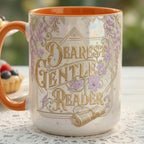 Dearest Gentle Reader Faux 3D Accent Mug, 2D Flat Cup, Romance Reader Accent Mug, Bookish Tea Lover Gift - image 3
