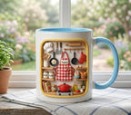 Personalized Baking Lover Mug, Baker Mug with Name, Baking Tools 2D Flat Coffee Cup, Mother's Day Gift - image 4