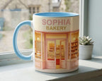 Personalized Baking Lover Mug, Baker Mug with Name, Bakery Shop Coffee Cup, Mother's Day Gift - image 3