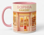 Personalized Baking Lover Mug, Baker Mug with Name, Bakery Shop Coffee Cup, Mother's Day Gift