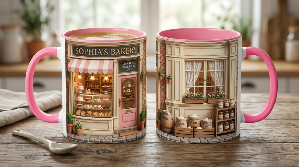 Personalized Baking Lover Mug, Baker Mug with Name, Bakery Shop Coffee Cup, Mother's Day Gift - image 4