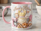 Personalized Baking Lover Mug, 3D Effect Baker Mug With Name, Apron Kitchen Coffee Cup, Mother's Day Gift