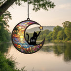 Personalized Cat Memorial With Cat Suncatcher, Custom Loss Of Cat Sympathy Gift, Gift For Cat Lovers, ,In Loving Memory, Pet lover Gift - image 3