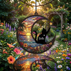 Personalized Cat Memorial With Cat Suncatcher, Custom Loss Of Cat Sympathy Gift, Gift For Cat Lovers, ,In Loving Memory, Pet lover Gift - image 6