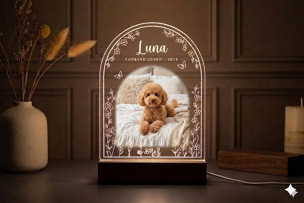 Personalized Pet Memorial LED Night Light — Custom Dog or Cat Photo Sympathy Gift,Gift for pet lover - image 6