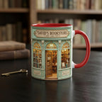 Personalized Bookstore Coffee Cup, Custom Book Lover Accent Mug, Librarian Reader Gift - image 3