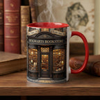 Personalized Bookstore Coffee Cup, Custom Name Book Lover Accent Mug, Librarian Reader Gift - image 2