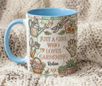 Personalized Gardening Coffee Cup, Custom 3D-Effect Garden Lover Accent Mug, Just A Girl Who Loves Gardening - image 2
