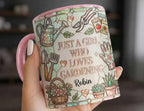 Personalized Gardening Coffee Cup, Custom 3D-Effect Garden Lover Accent Mug, Just A Girl Who Loves Gardening