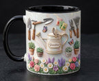 Personalized Gardening Coffee Cup, Custom 3D-Effect Garden Lover Accent Mug, Gift for Mom Grandma - image 4