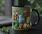 Personalized Gardening Coffee Cup, Custom 3D-Effect Garden Lover Accent Mug, Gift for Men Women - image 4