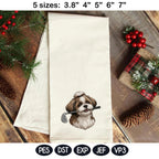 Funny Shih Tzu Golf Embroidery Design, Cute Puppy Golfer Machine Embroidery File, Pet Lover Gift, Sports Dog Embroidery Pattern - image 4