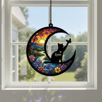 Personalized Cat Memorial Suncatcher, Custom Loss Of Cat Sympathy Gift, Gift For Cat Lovers, Cat Remembrance Gift - image 6