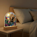 Personalized Cat Memorial LED Night Light — Custom Loss Of Cat Sympathy Gift, Pet Memorial Gift, Cat Memorial Gift - image 3