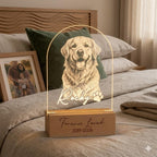 Personalized Pet Memorial LED Night Light — Custom Dog or Cat Photo Sympathy Gift, Pet Loss, Pet Memorial Gift for Dog, Cat - image 3
