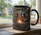 Welder 3D Effect, Custom Name Accent Mug, Personalized Welder Coffee Cup, Gift For Husband - image 3