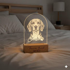 Personalized Beagle Dog LED Night Light — Custom Dog  Sympathy Gift, Dog Memorial Gift , Gift For Dog Lover, dog keepsake - image 3