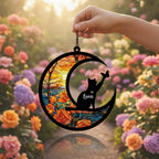 Personalized Cat Loss Sympathy Gift, Custom Cat Memorial Suncatcher, Pet lover Gift,In Loving Memory - image 4
