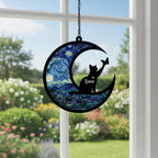 Personalized Cat Loss Sympathy Gift, Custom Cat Memorial Suncatcher, Pet lover Gift,In Loving Memory