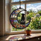 Personalized Dog Memorial Suncatcher, Dog Loss Sympathy Gift, Dog Loss Gift, In Loving Memory, Dog Remembrance Gift, Pet Memorial Gift