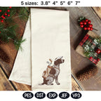 Pointer Dog Golf Embroidery Design, German Shorthaired Pointer Embroidery File, Cute Hunting Dog Golfer, 5 sizes, Digital Download - image 5