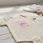 Baby Rattle Embroidery Design, Cute Pink Nursery Toy with Bow, Newborn Gift Machine Embroidery, Baby Girl Shower, 5 Sizes, Digital Download - image 3