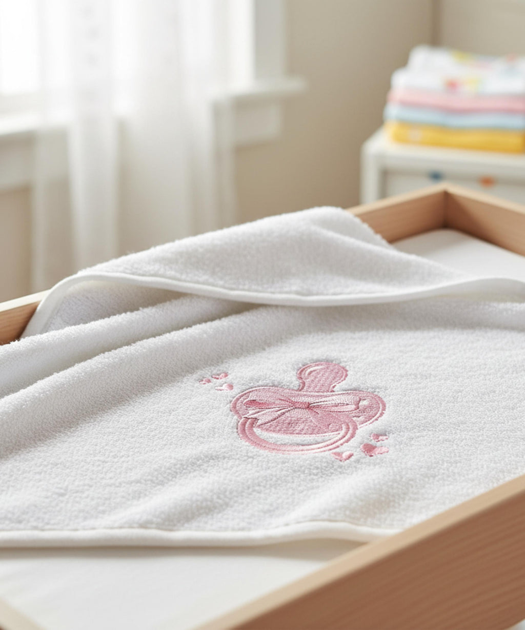Baby Pacifier Embroidery Design, Cute Pink Binky File, Newborn Girl Gift, Baby Shower Nursery Decor, Machine Embroidery, Digital Download - image 5