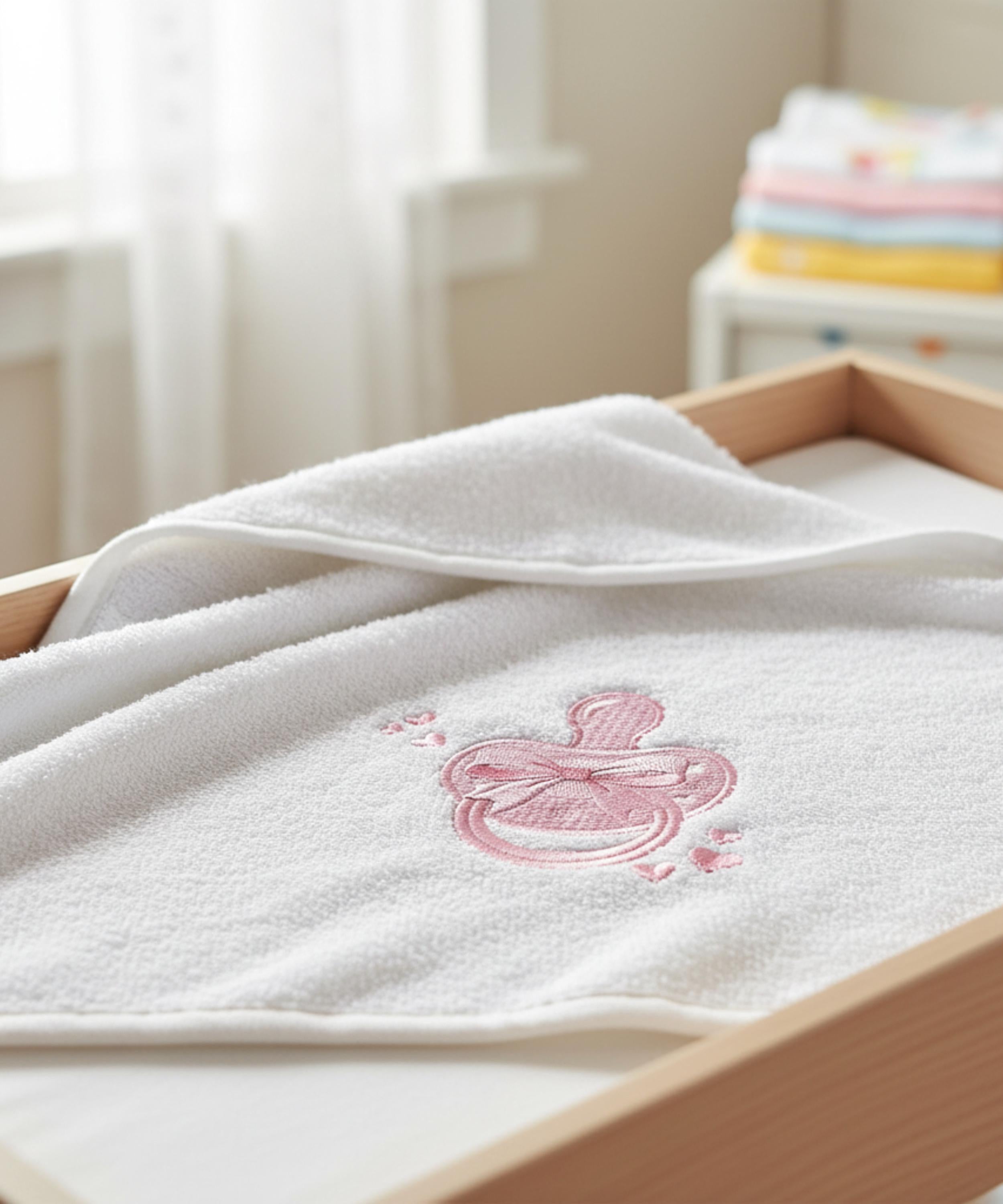 Baby Pacifier Embroidery Design, Cute Pink Binky File, Newborn Girl Gift, Baby Shower Nursery Decor, Machine Embroidery, Digital Download - image 5