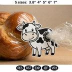 Cute Farm Animal Butt Bag Tie Embroidery Bundle, Funny Barnyard Applique, Bread Bag Clip In The Hoop, Chicken Cow Pig Embroidery File - image 7