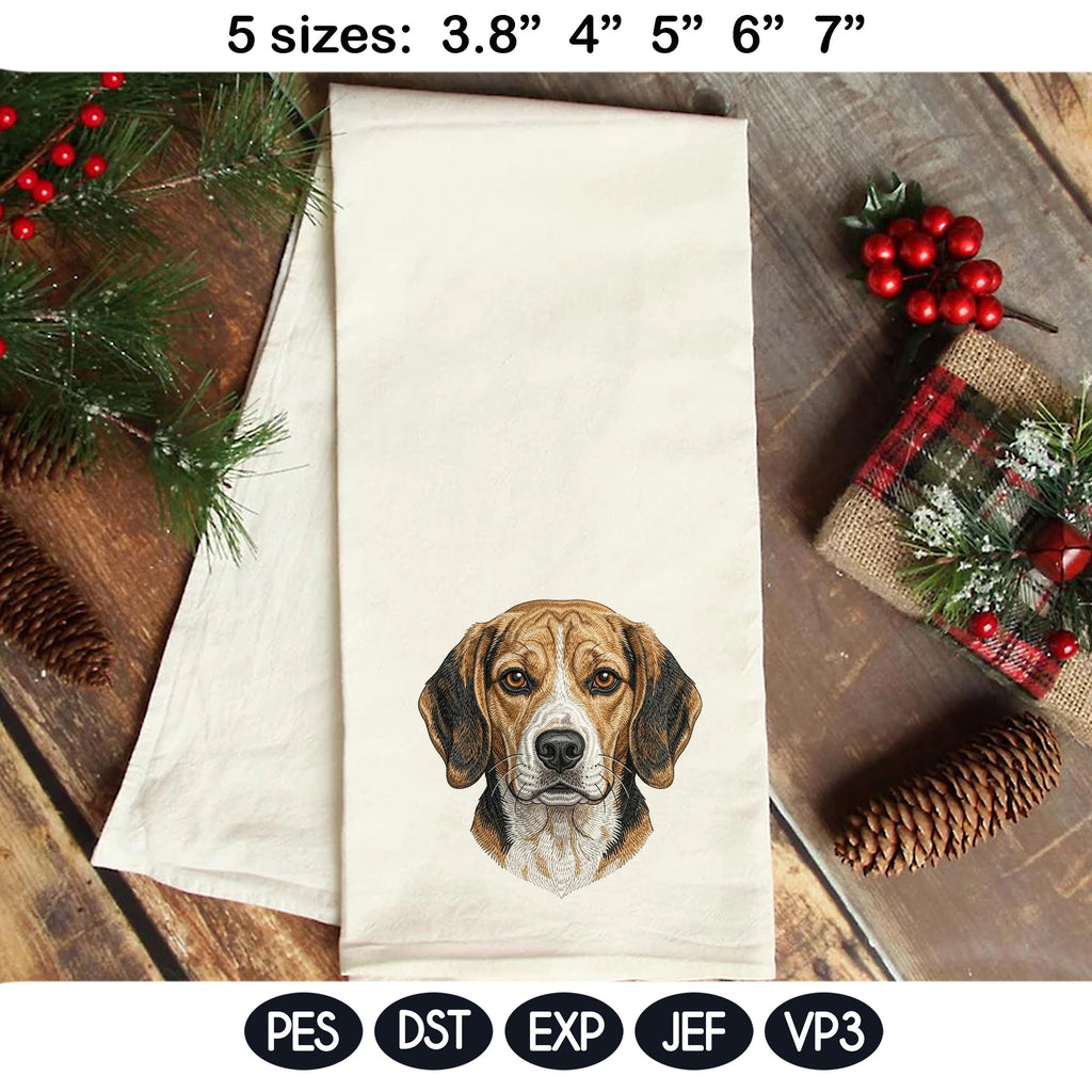 Hunting Realistic Dog Embroidery Bundle, Puppy Portrait Machine Embroidery, Pet Lover Embroidery Files, 5 sizes, Digital Instant Download - image 7