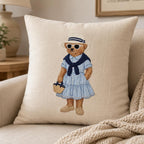 Coastal Teddy Bear Couple Embroidery Design Bundle, Preppy Summer Bear Machine Embroidery, Beach Vacation Teddy, 5 sizes, Digital Download - image 7