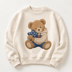 Patriotic Teddy Bear Embroidery Design, Cute Americana Bear With Star Pillow Machine Embroidery, USA Baby Bear Pattern, Digital Download - image 3