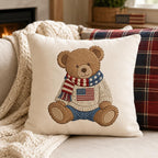 Patriotic Teddy Bear Embroidery Design, USA Flag Sweater Bear Machine Embroidery File, Americana Baby Bear Pattern, 5 sizes Digital Download - image 5