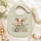 Cow Wheelbarrow Embroidery Design, Baby Farm Animal Machine Embroidery File, Cute Cow Garden Stitch, 5 sizes, Digital Download - image 4