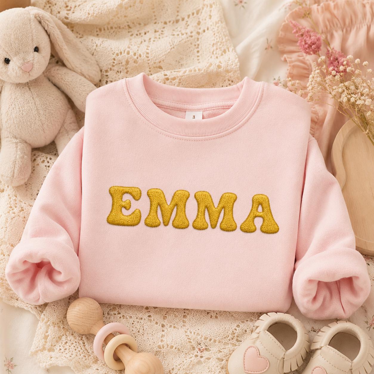 Baby Alphabet Embroidery Design, Cute Bubble Font A-Z Machine Embroidery Letters, Baby Name Initials Set, 5 sizes, Digital Download - image 4