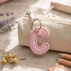 ITH Varsity Alphabet Bag Tag Embroidery Font, Keychain Monogram A-Z, In The Hoop Backpack Tag, School Team Bag Charm, Digital Download - image 6