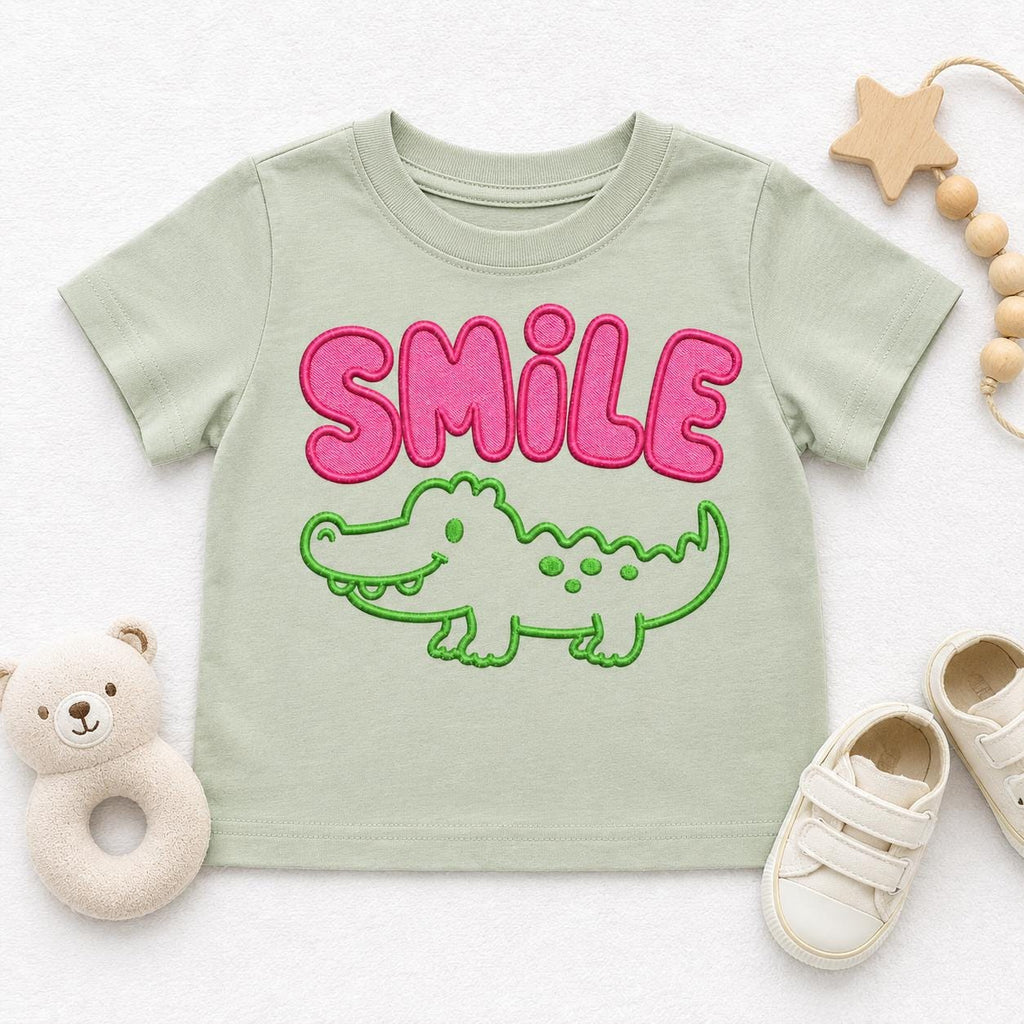 Cute Animal Word Embroidery Bundle, 5 Baby Animal Machine Embroidery Designs, Dino Bunny Gator Sheep Nursery File, 5 sizes, Digital Download - image 5
