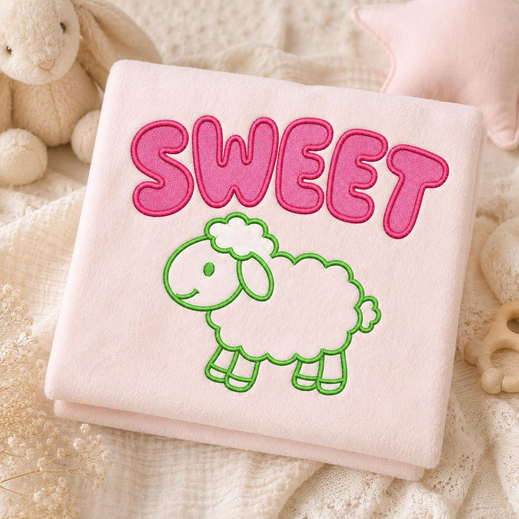Cute Animal Word Embroidery Bundle, 5 Baby Animal Machine Embroidery Designs, Dino Bunny Gator Sheep Nursery File, 5 sizes, Digital Download - image 9