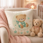 Teddy Bear Moon Embroidery Design, Cute Baby Bear Crescent Moon Machine Embroidery, Nursery Dreamy Kids Decor, 5 sizes, Digital Download - image 5