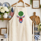 Patriotic Topiary Embroidery Design, 4th of July Chinoiserie Vase Machine File, American Bunting Bow Stitch, 5 sizes, Digital Download - image 7