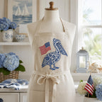 Chinoiserie Pelican Embroidery Design with USA Flag, Patriotic Coastal Bird Machine Embroidery File, 4th of July, 5 sizes, Digital Download - image 6
