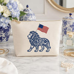 Chinoiserie Lion Embroidery Design with USA Flag, Patriotic Safari Animal Machine Embroidery File, 4th of July, 5 sizes, Digital Download - image 7