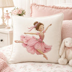 Floral Ballet Dancer Embroidery Design, Pink Ballerina Princess Dance Machine Embroidery Pattern, 5 sizes, Digital Download - image 5